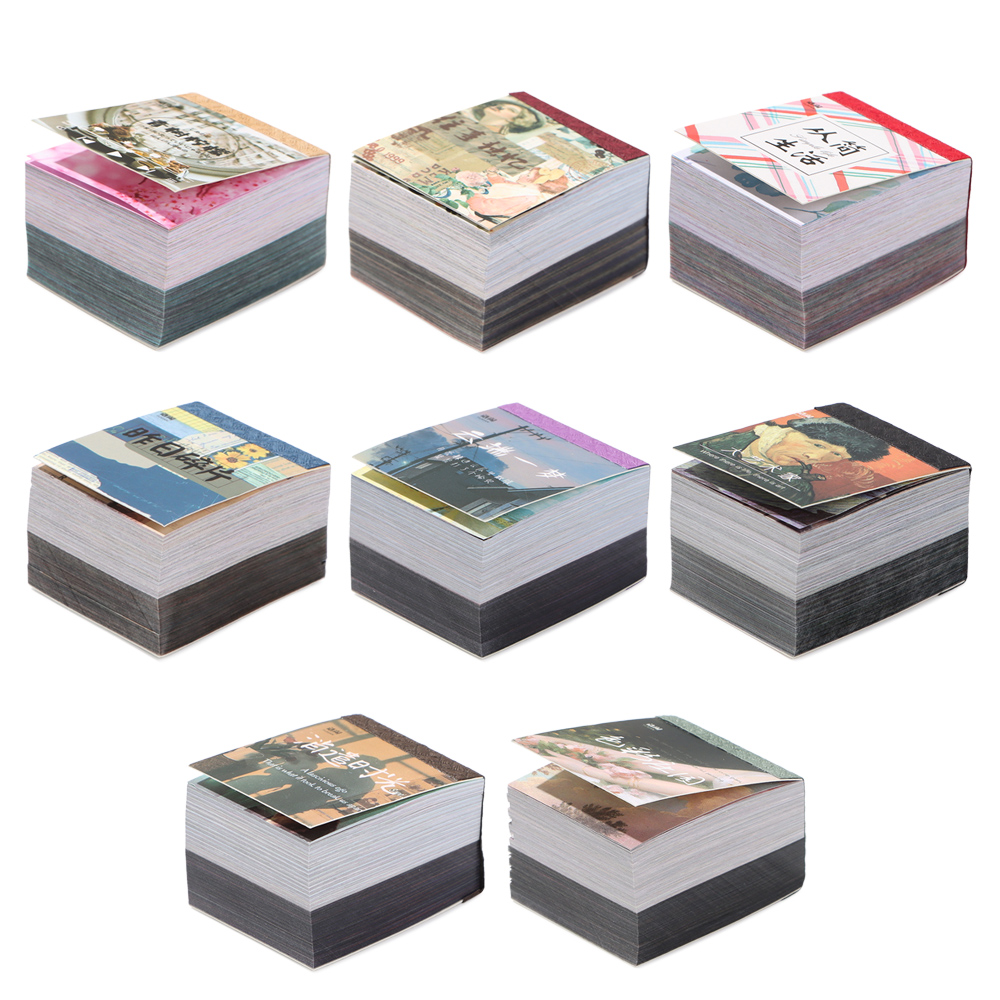 미니 전문 종이 카드 재료 책 구멍 카드 DIY 행태그 손 계정 카드 스크랩북 저널링 프로젝트 만들기, 400 개